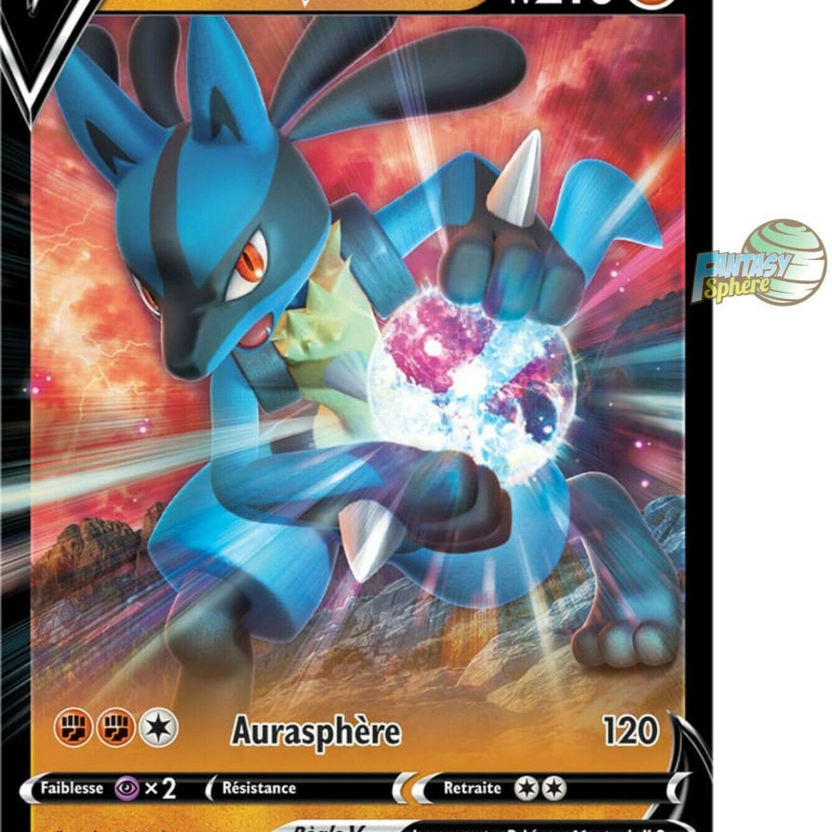 Lucario V Ultra Rare Eb Epee Et Bouclier Poing De Fusion