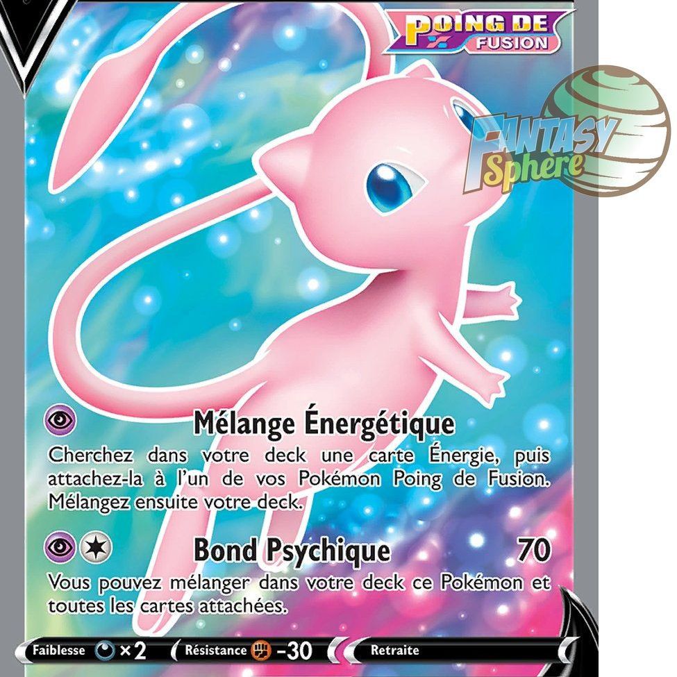 Mew V Full Art Ultra Rare 250 264 Epee Et Bouclier Poing De Fusion