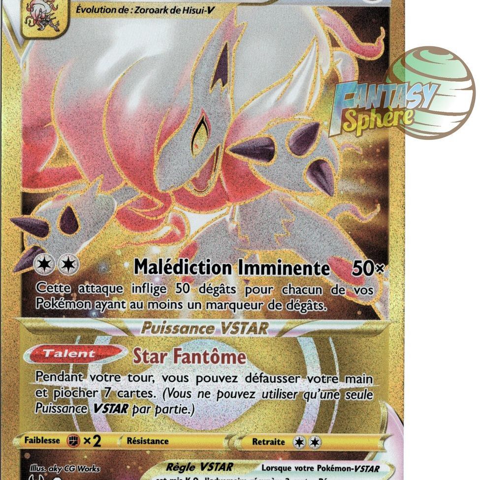 Zoroark De Hisui Vstar Secret Rare Epee Et Bouclier