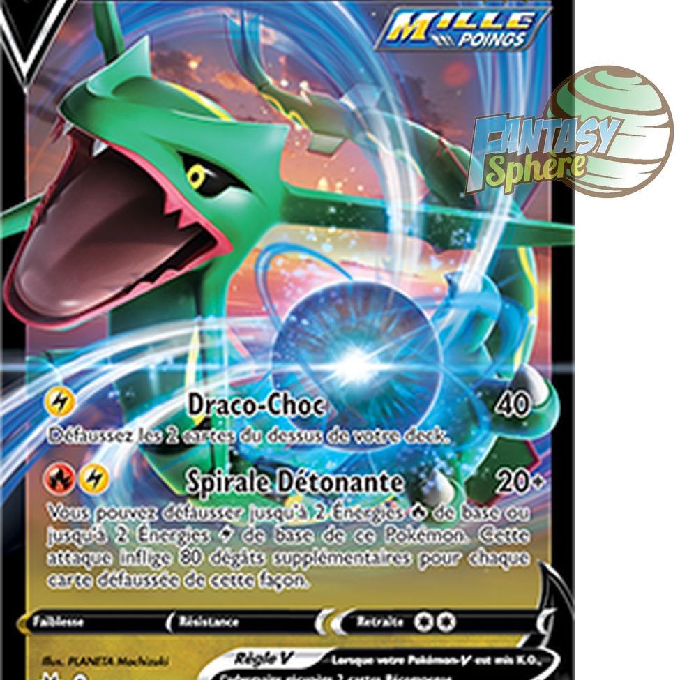 Rayquaza V Ultra Rare 100 159 Epee Et Bouclier 12 5 Zenith Supreme