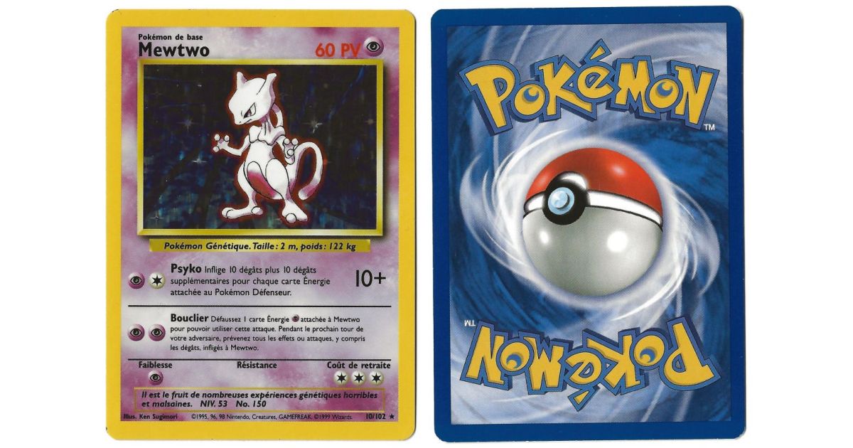 Pok Mon Mewtwo Set De Base Holo Unlimited Fran Ais Voir