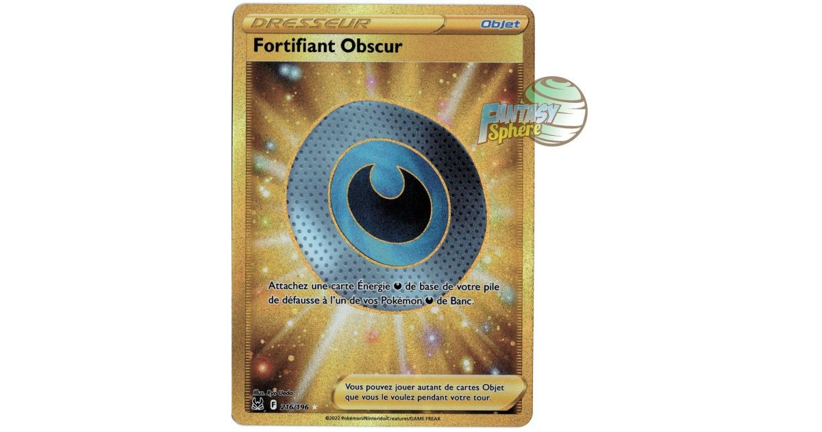 Pokémon Fortifiant Obscur Secret Rare 216 196 Epee et Bouclier 11