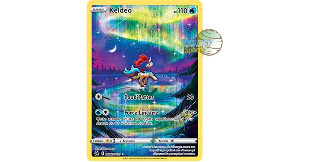 Keldeo Rare GG07 GG70 Epee Et Bouclier 12 5 Zenith Supreme