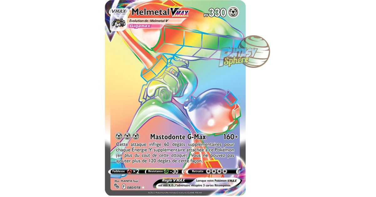 Melmetal Vmax Secret Rare Epee Et Bouclier Pokemon Go