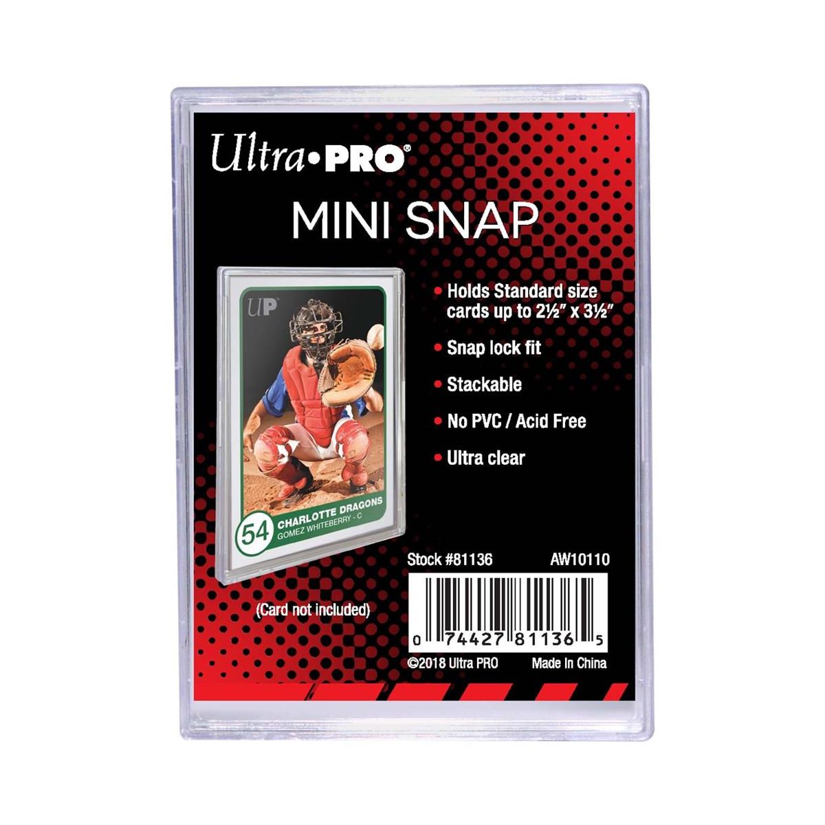 Ultra Pro - Protège Carte Rigide - UP Mini-Snap Card Holder - Top Loader (1)