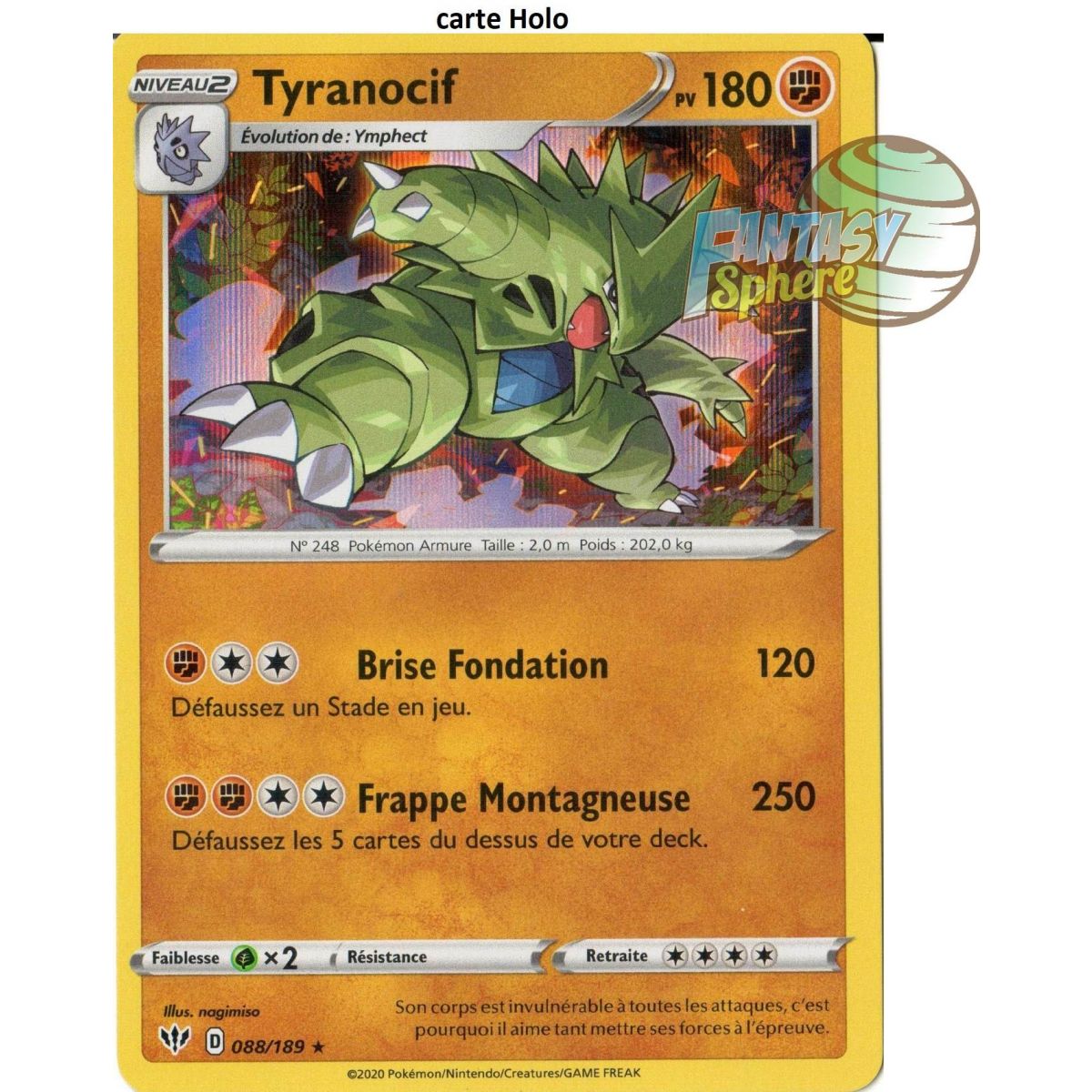 Tyranocif - Holo Rare 88/189  - EB03 Ténèbres Embrasées