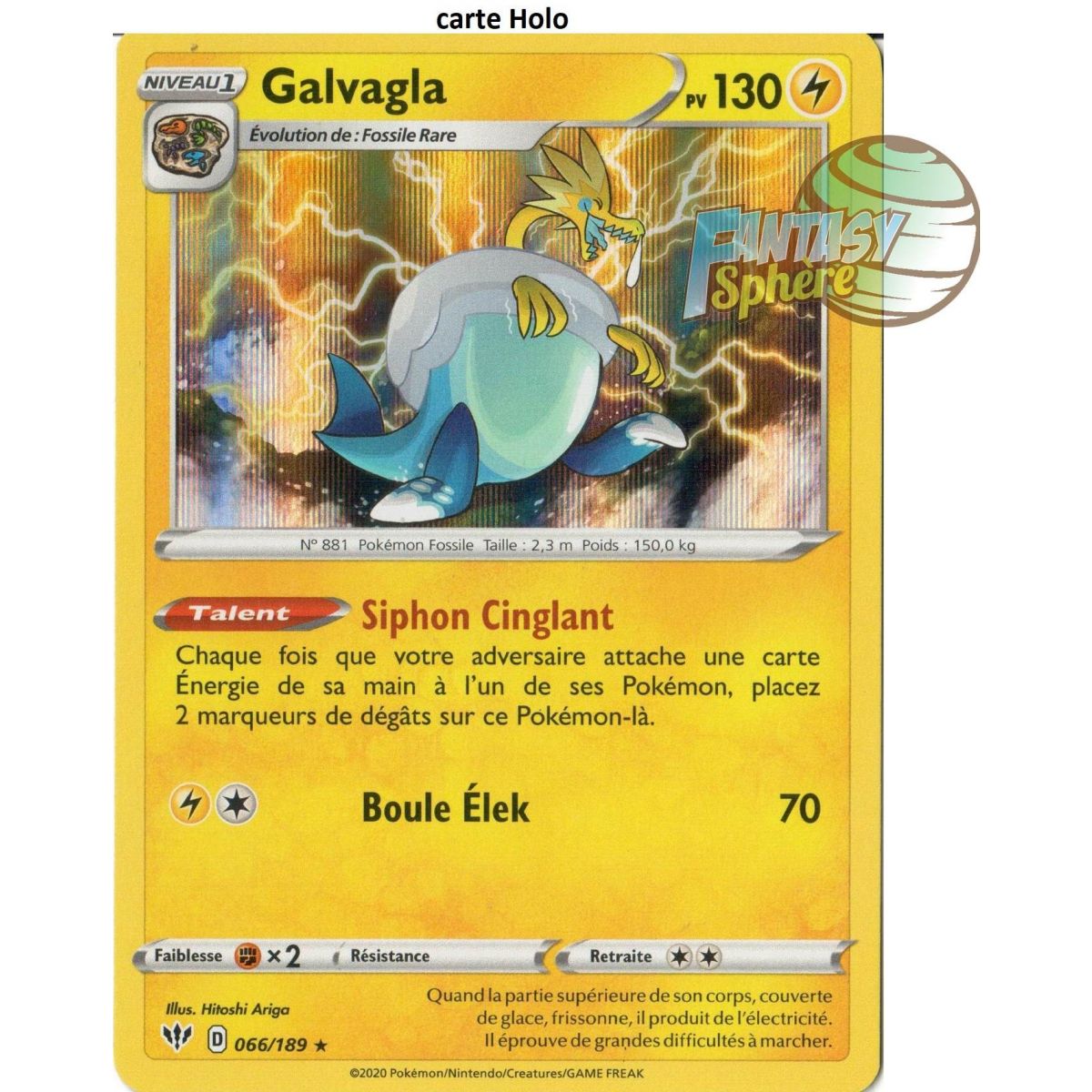 Galvaga - Holo Rare 66/189  - EB03 Ténèbres Embrasées