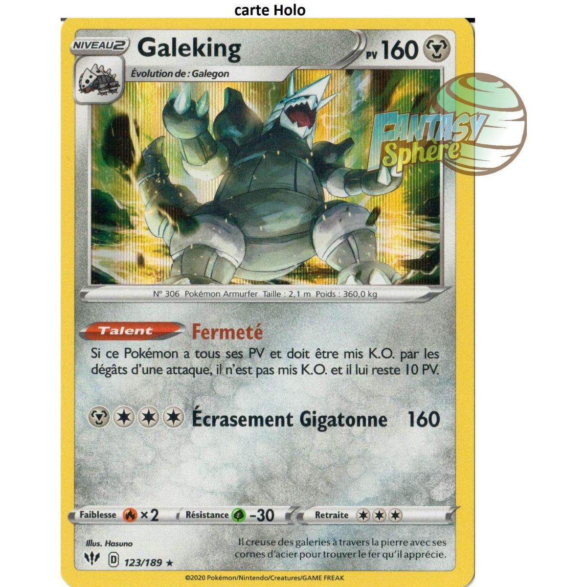 Item Galeking - Holo Rare 123/189  - EB03 Ténèbres Embrasées