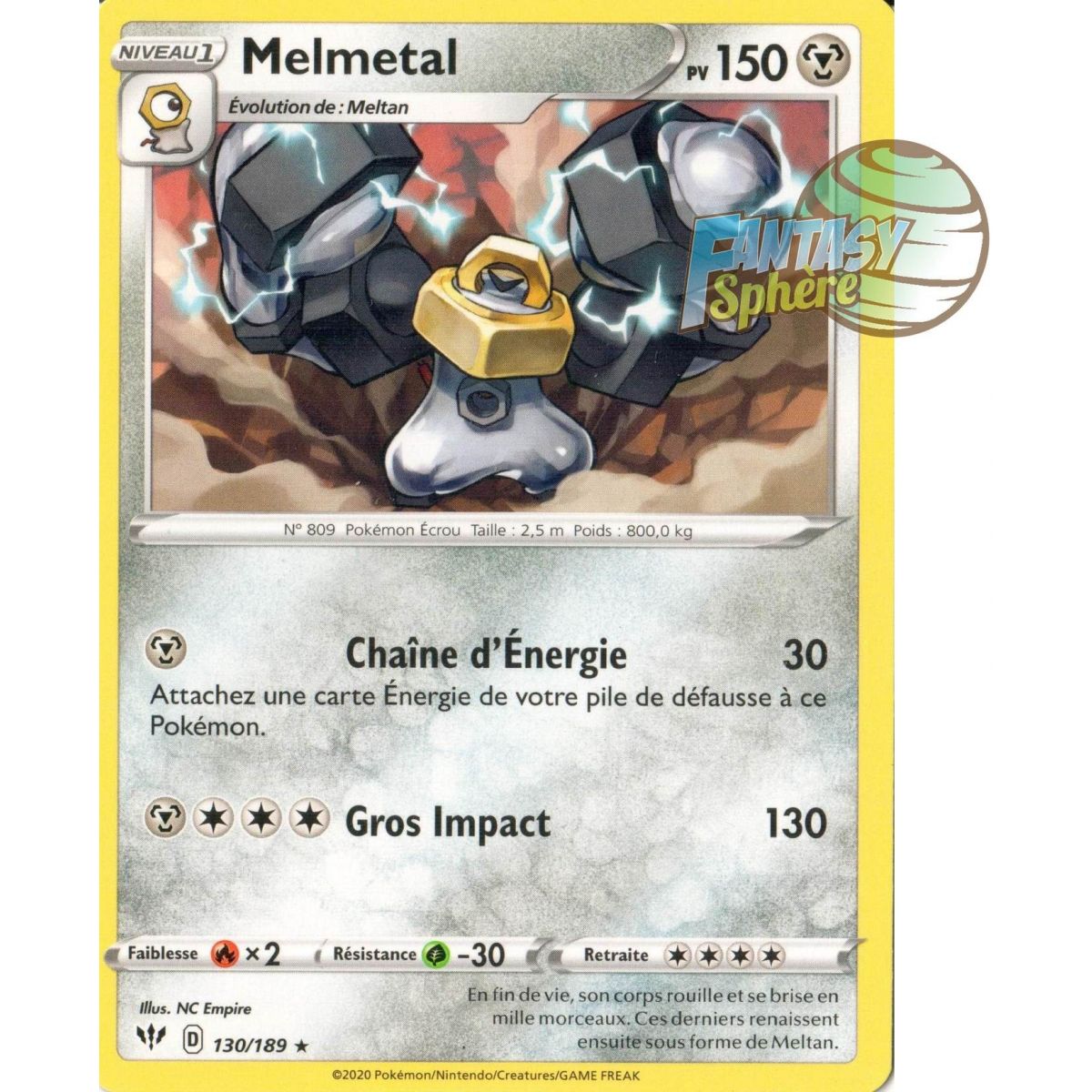 Melmetal - Rare 130/189  - EB03 Ténèbres Embrasées