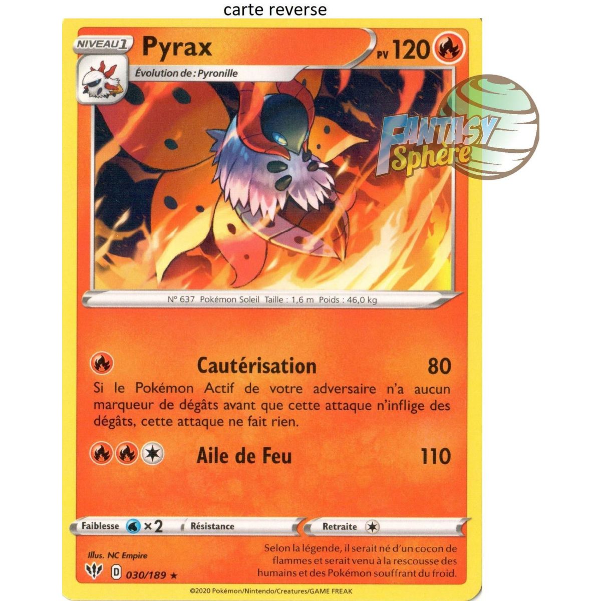 Item Pyrax - Reverse 30/189  - EB03 Ténèbres Embrasées