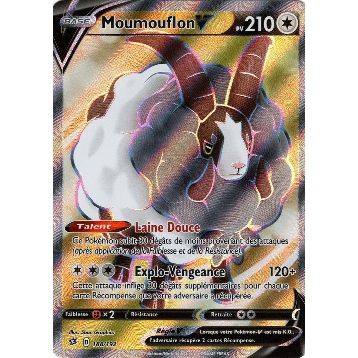 Item Moumouflon V - Full Art Ultra Rare 188/192 EB02 Clash des Rebelles