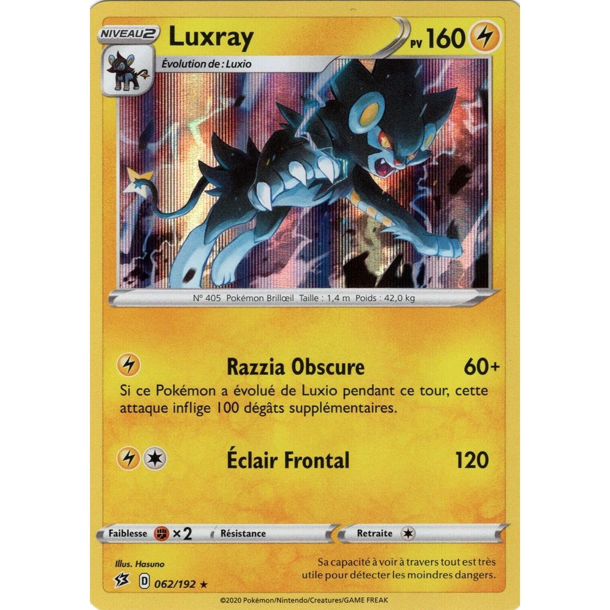 Luxray - Holo Rare 062/192 EB02 Clash des Rebelles