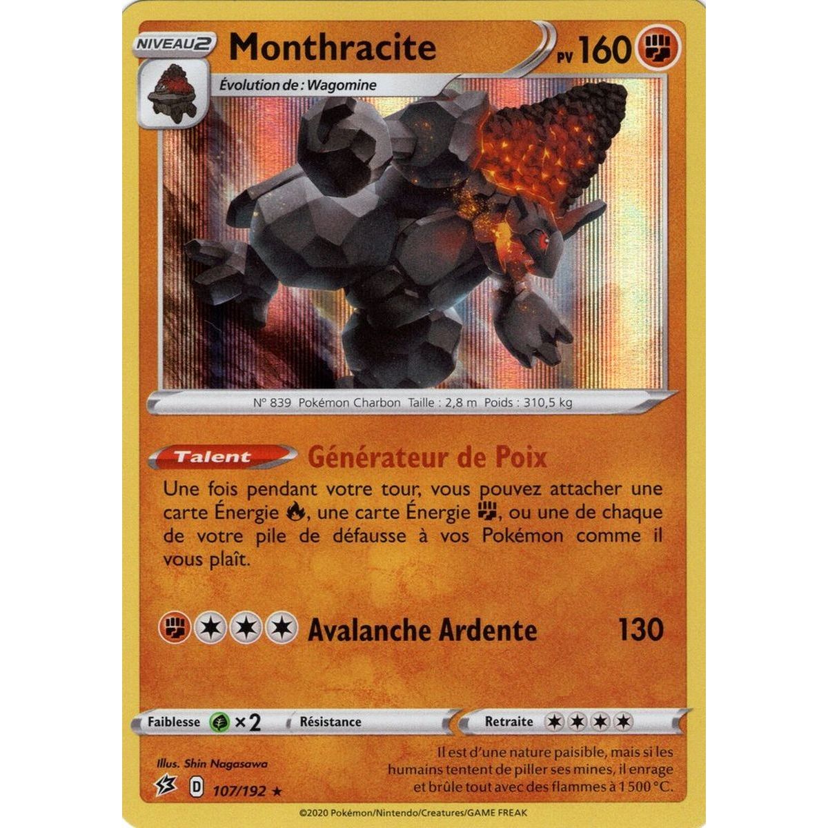 Monthracite - Holo Rare 107/192 EB02 Clash des Rebelles