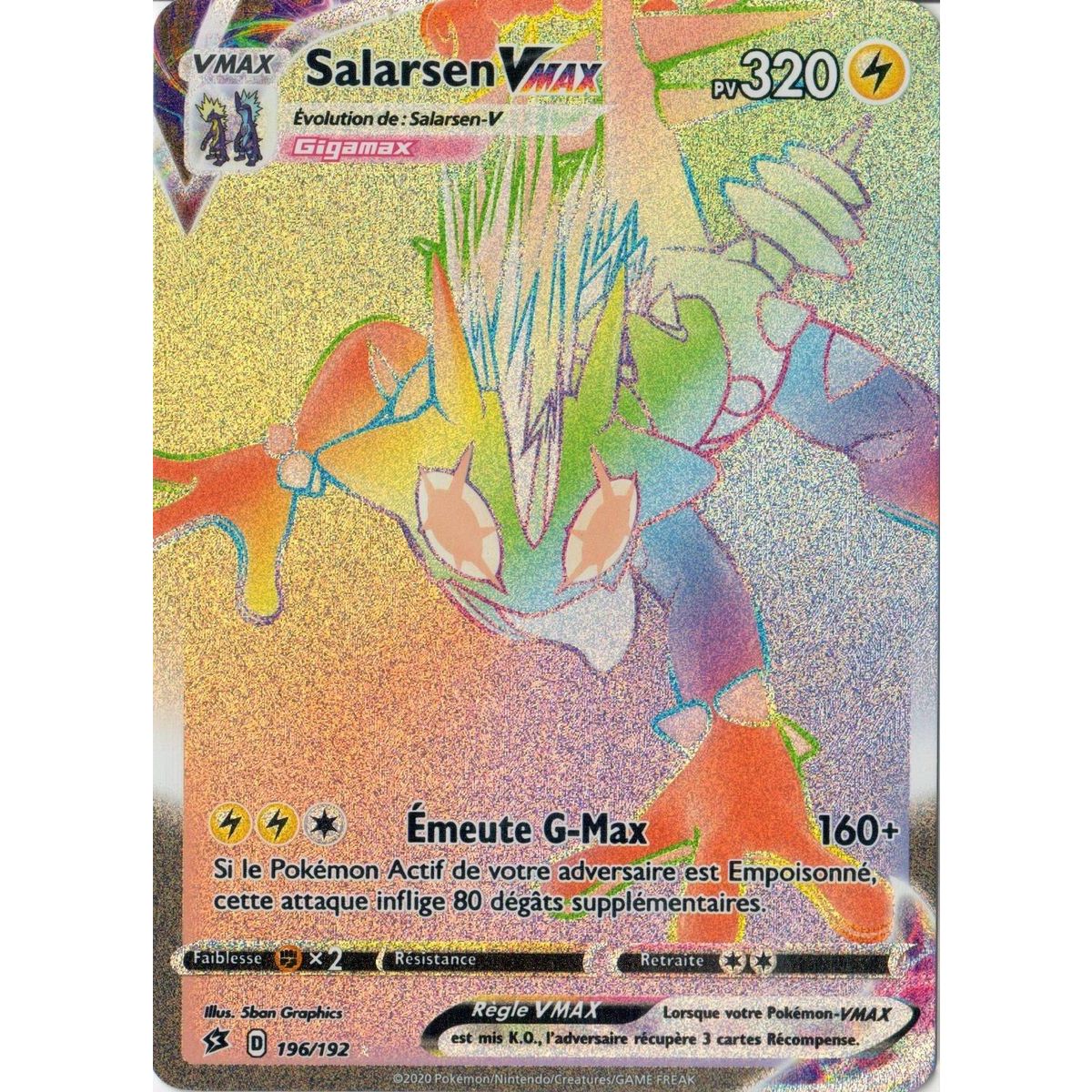 Item Salarsen VMAX - Secret Rare 196/192 EB02 Clash des Rebelles