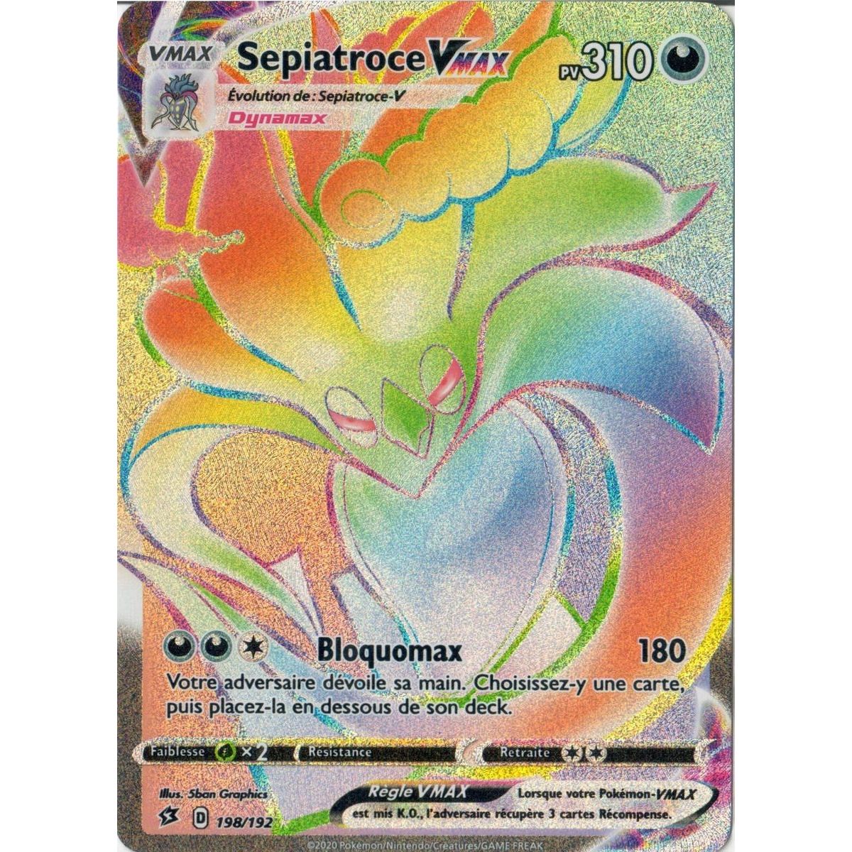 Item Sepiatroce VMAX - Secret Rare 198/192 EB02 Clash des Rebelles