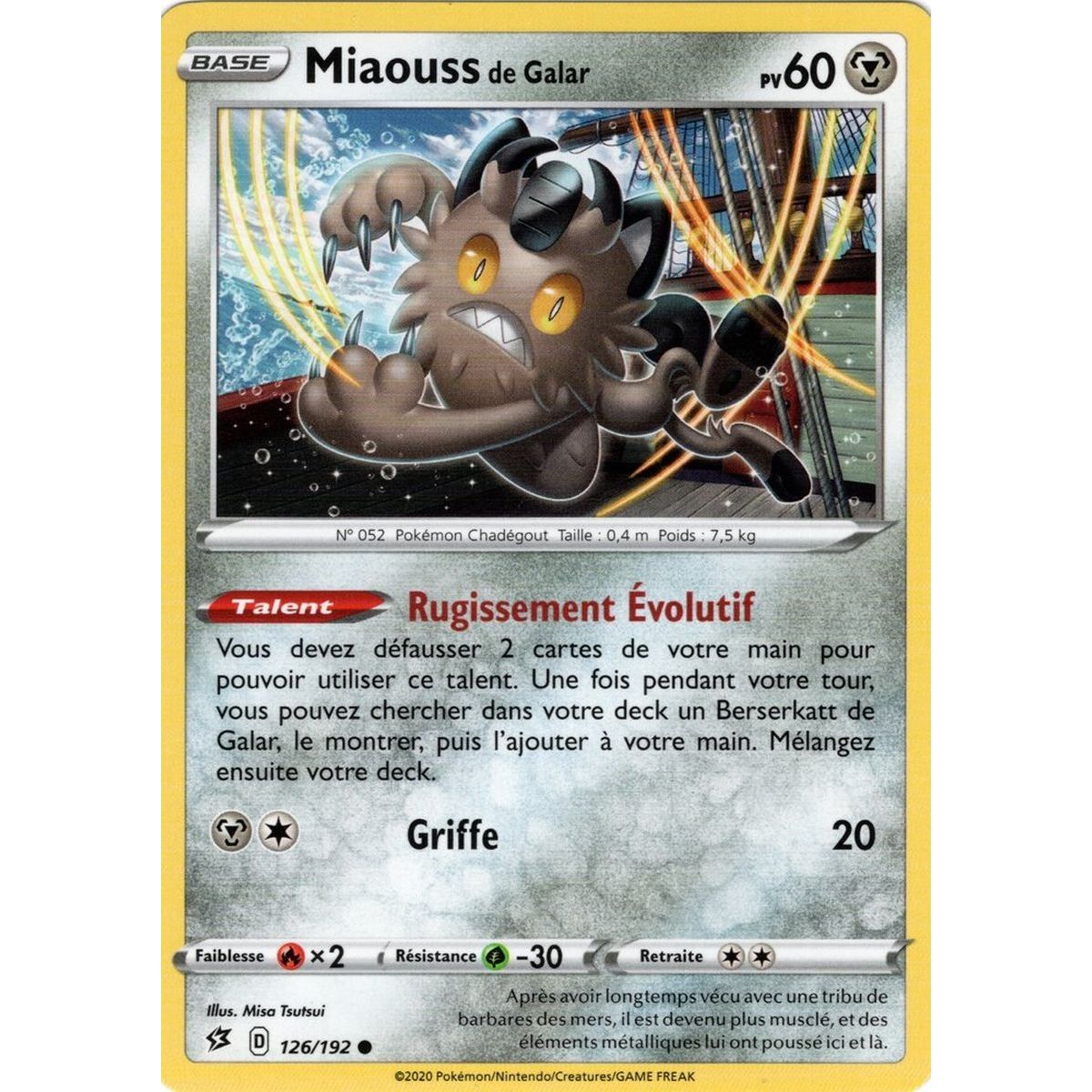 Item Miaouss de Galar - Reverse 126/192 EB02 Clash des Rebelles