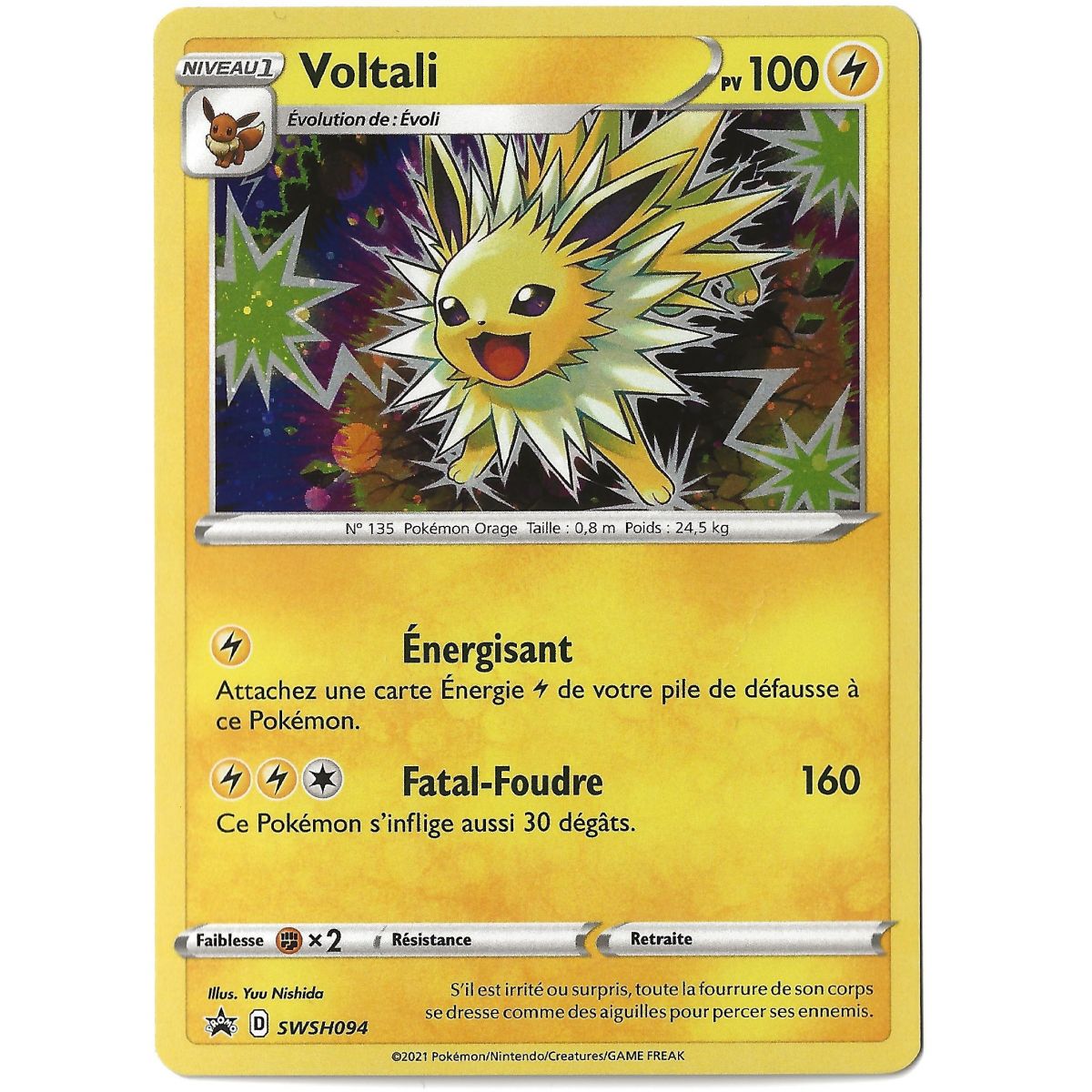 Item Voltali - Holo Rare - SWSH094