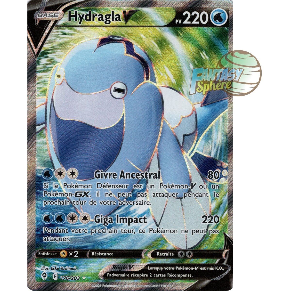 Item Hydragla V - Full Art Ultra Rare 176/203 - Epee et Bouclier Evolution Celeste