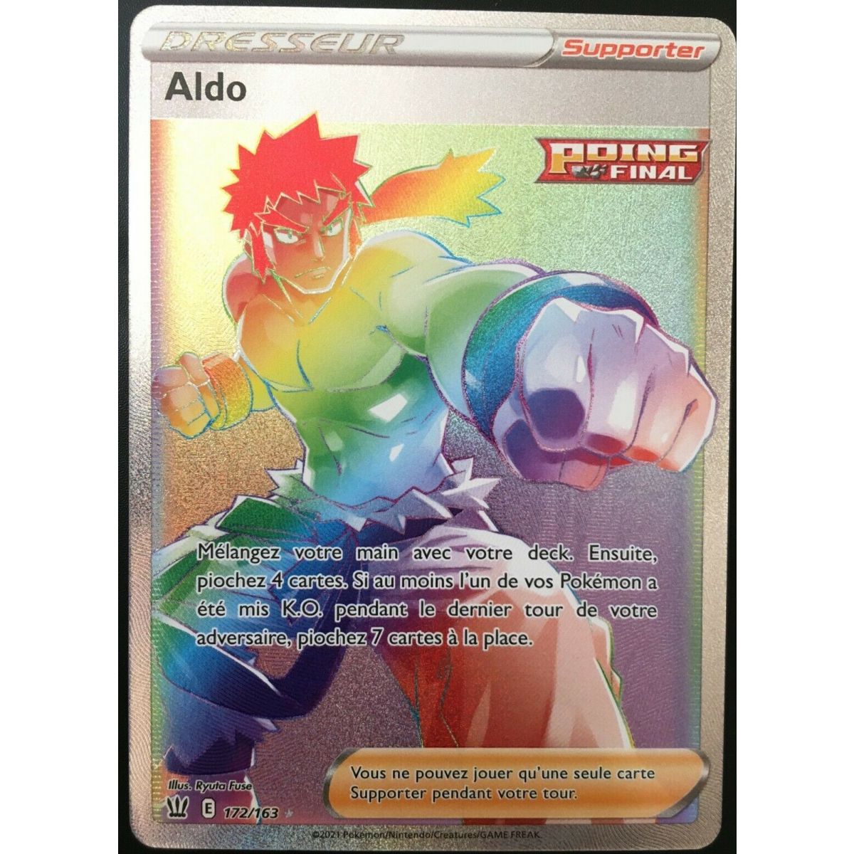 Item Aldo - Secret Rare 172/163 - Epee et Bouclier Style de Combat