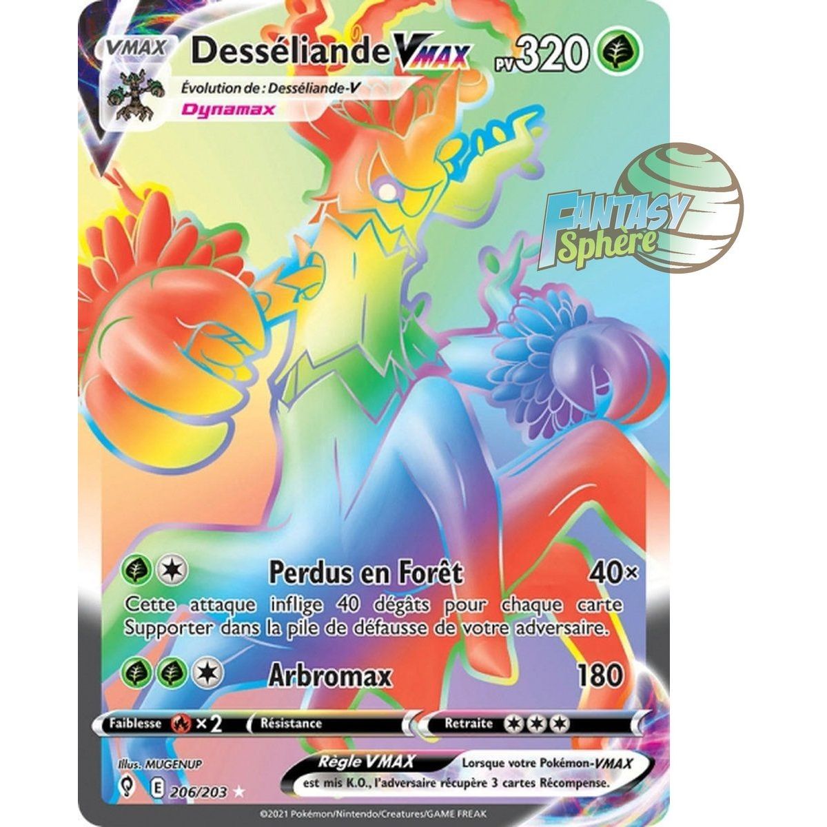 Item Desséliande VMAX - Secret Rare 206/203 - Epee et Bouclier Evolution Celeste