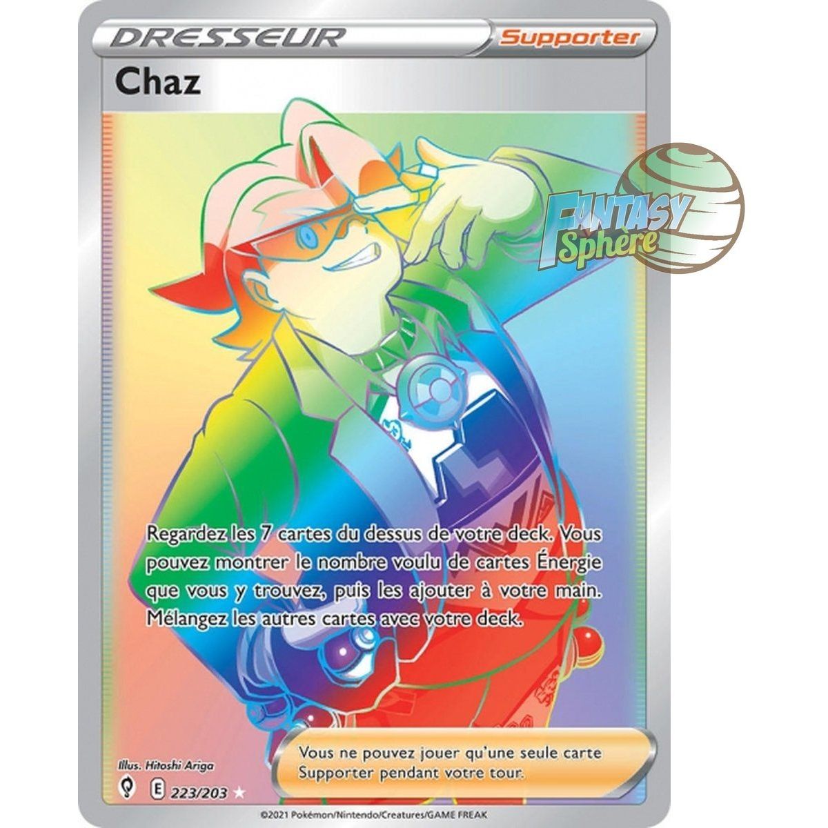 Item Chaz - Secret Rare 223/203 - Epee et Bouclier Evolution Celeste