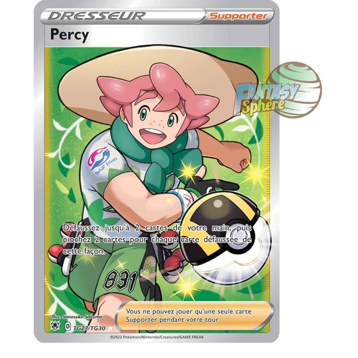 Percy - Full Art Ultra Rare TG27/TG30 - Epee et Bouclier Astres Radieux