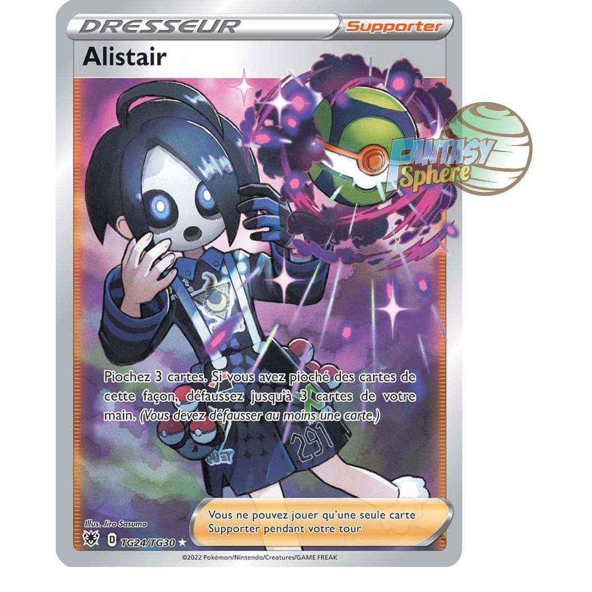 Item Alistair - Full Art Ultra Rare TG24/TG30 - Epee et Bouclier Astres Radieux