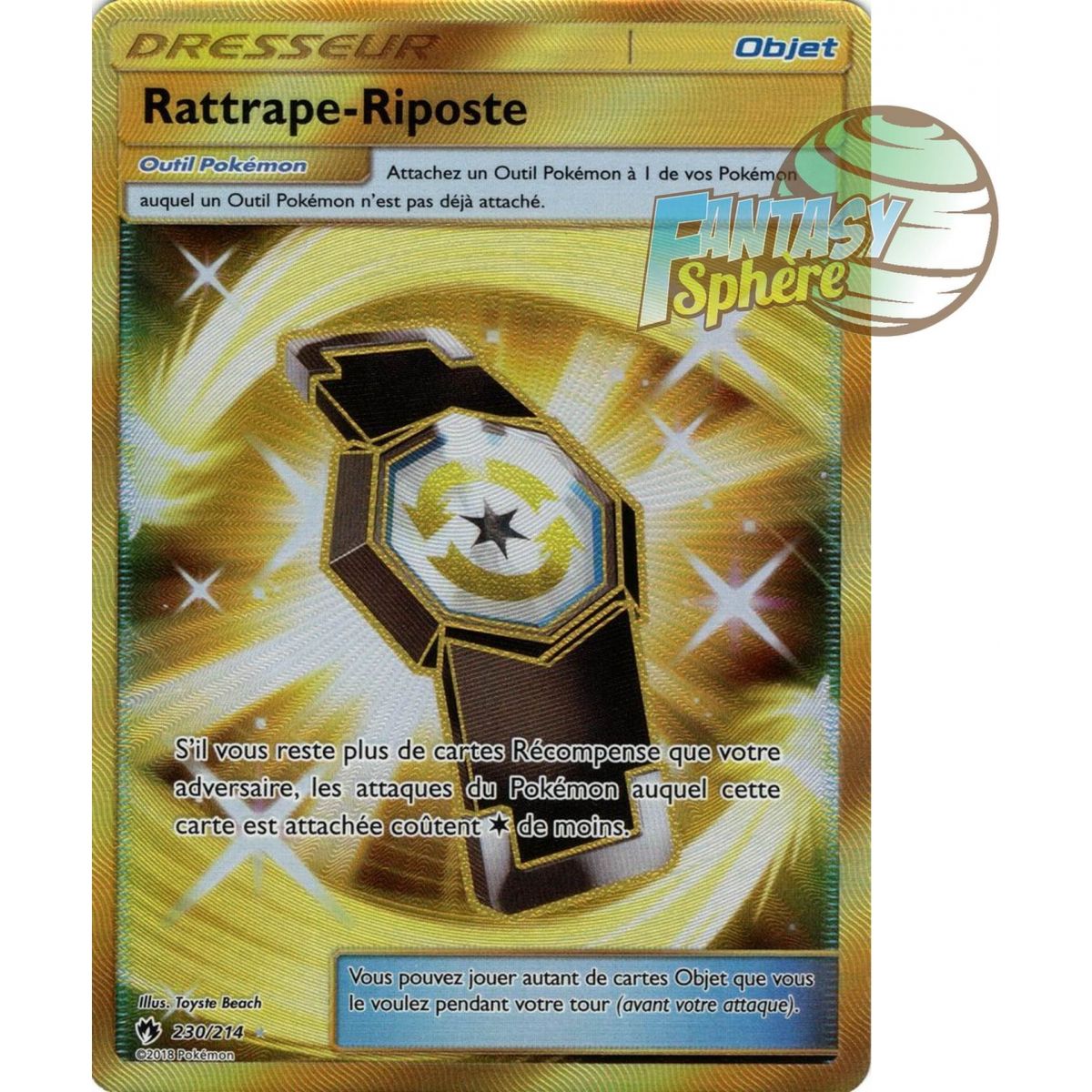 Item Rattrape-Riposte - Secret Rare 230/214 - Soleil et Lune 8 Tonnerre Perdu