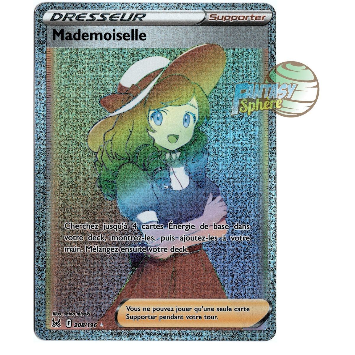 Item Mademoiselle - Secret Rare 208/196 - Epee et Bouclier 11 Origine Perdue