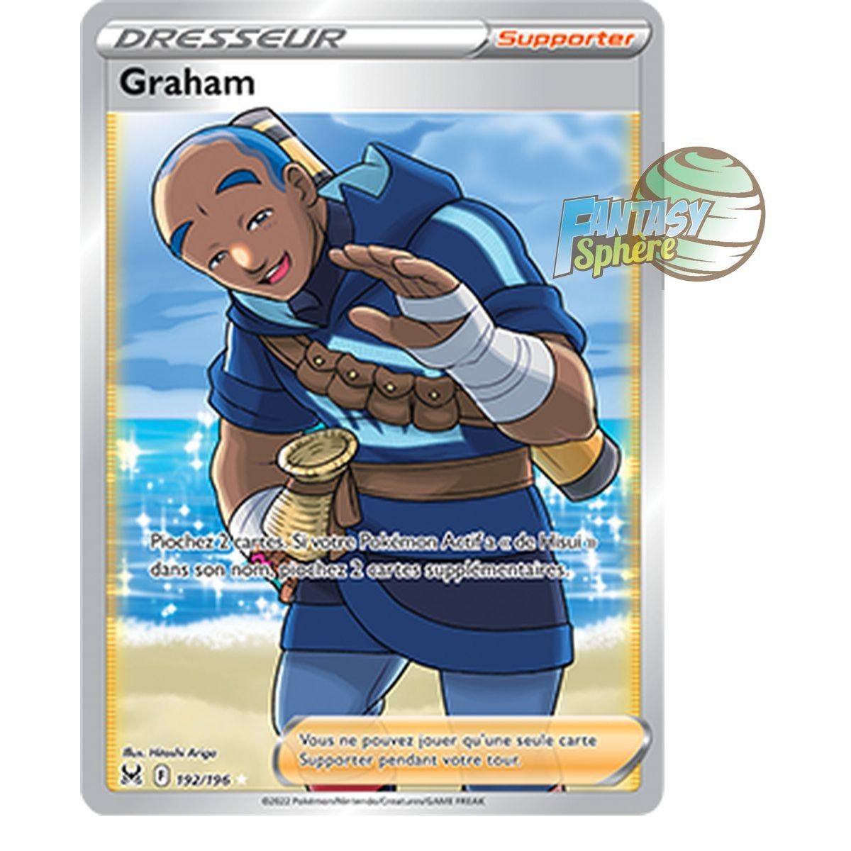 Graham - Full Art Ultra Rare 192/196 - Epee et Bouclier 11 Origine Perdue