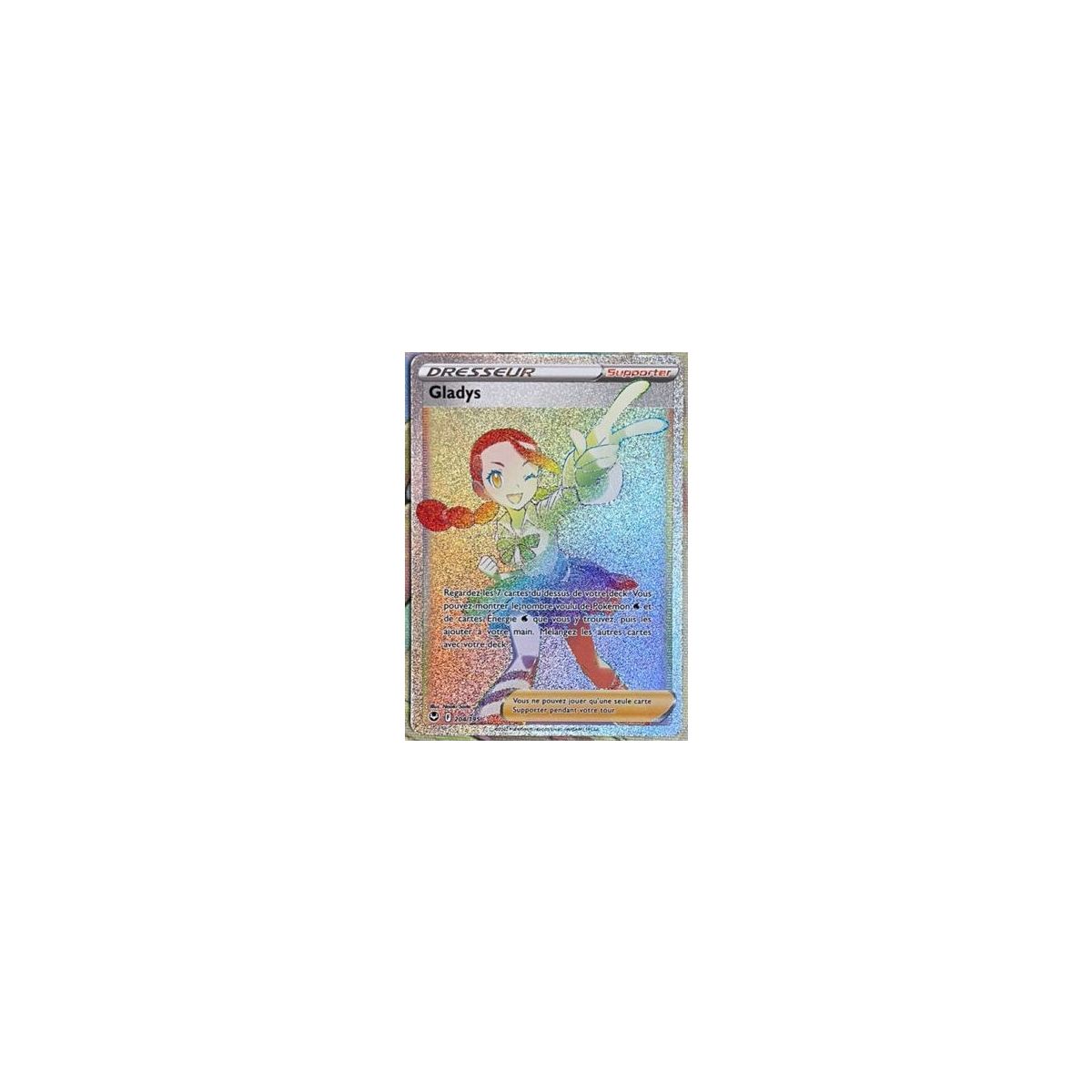 Gladys - Secret Rare 204/195 - Epee et Bouclier 12 Tempete Argentée