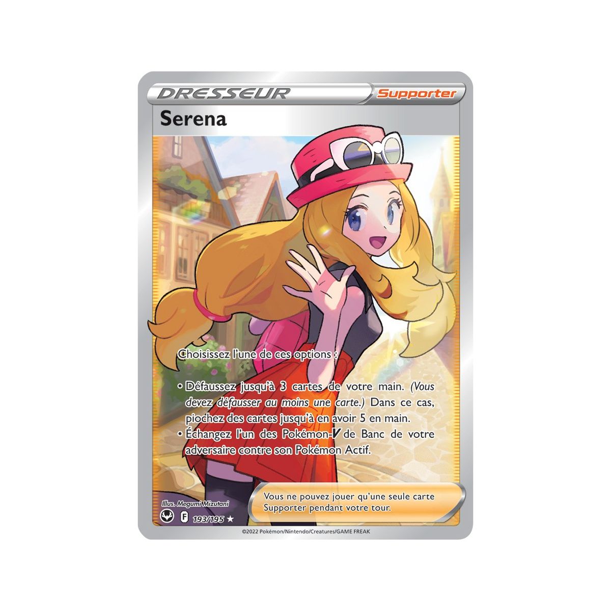 Item Serena - Full Art Ultra Rare 193/195 - Epee et Bouclier 12 Tempete Argentée