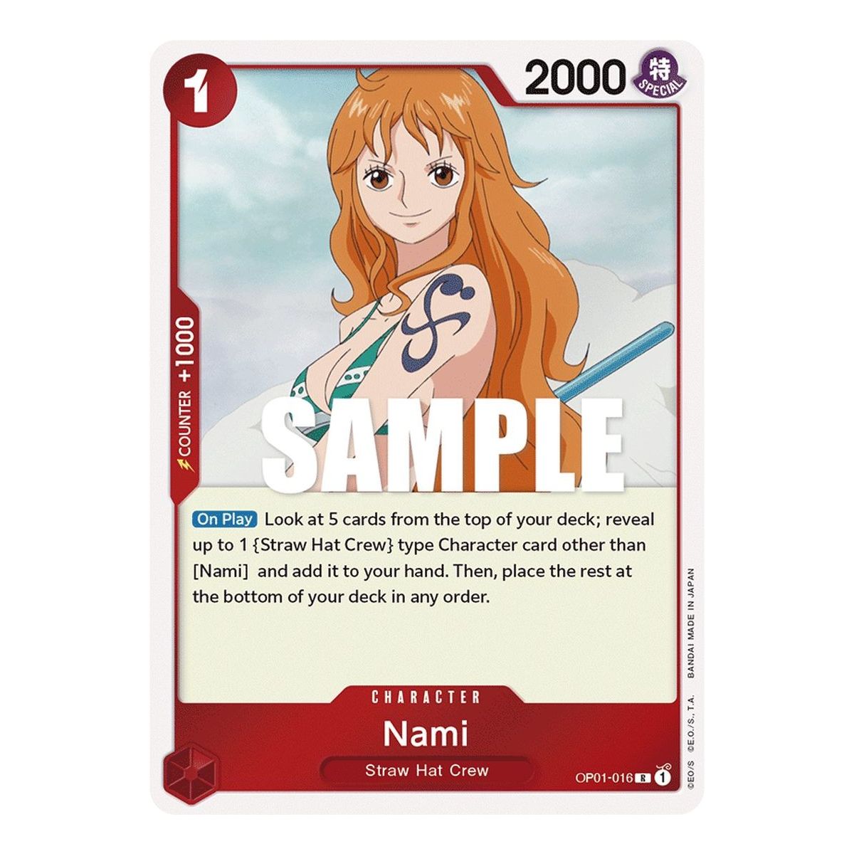 Item Nami - R  OP01-016 - OP01 Romance Dawn