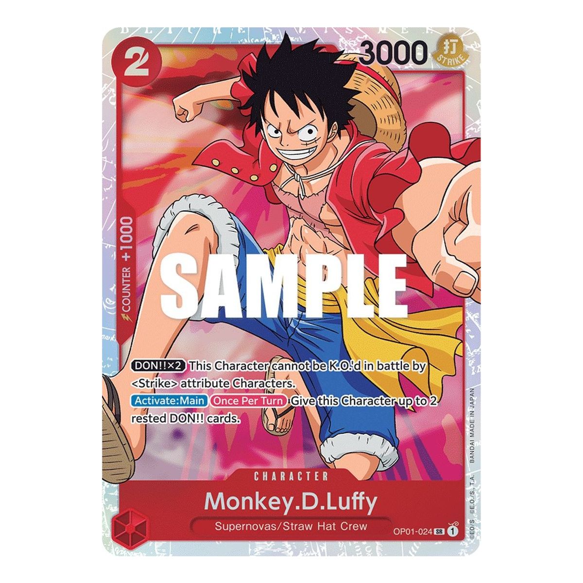 Item Monkey.D.Luffy - SR  OP01-024 - OP01 Romance Dawn