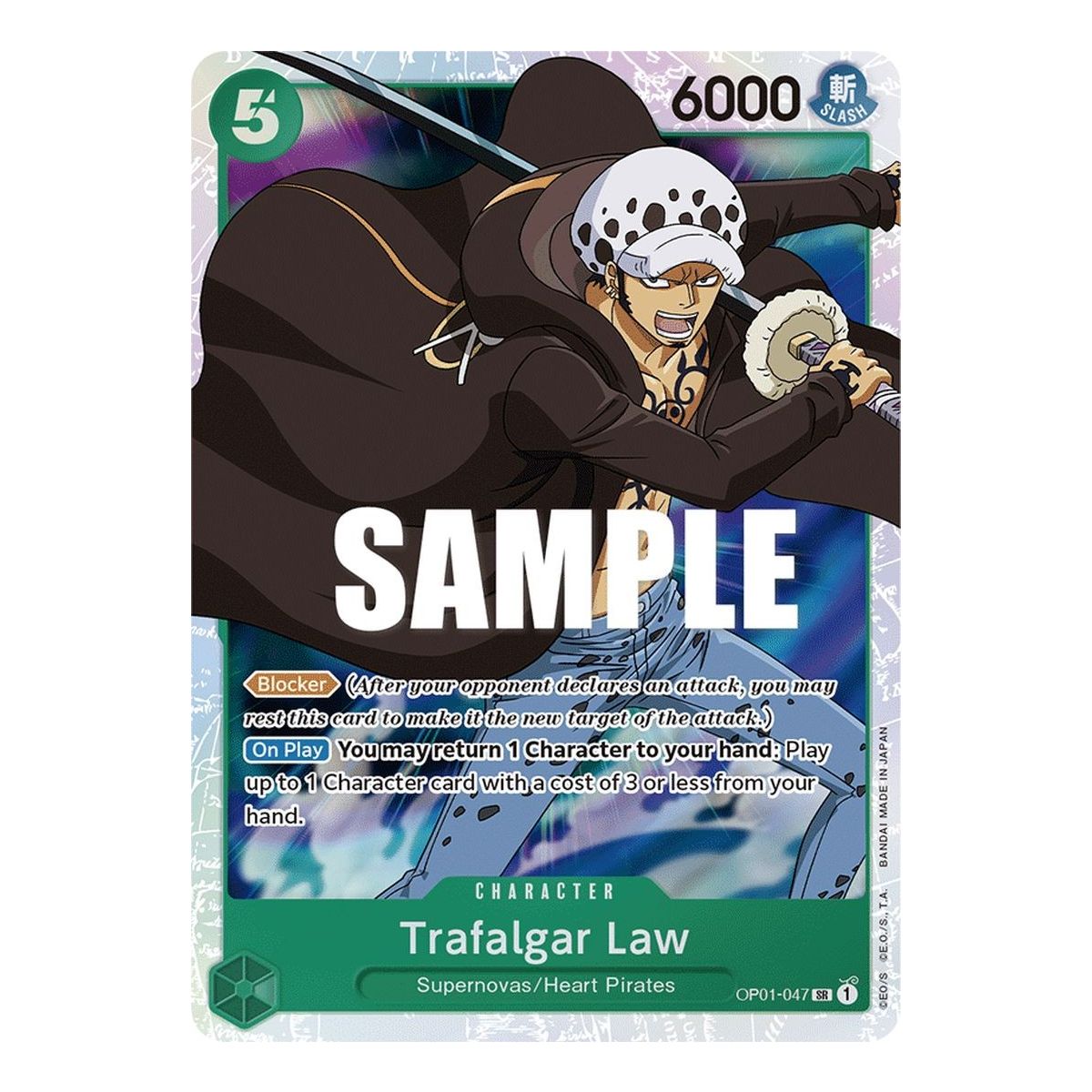 Item Trafalgar Law - SR  OP01-047 - OP01 Romance Dawn