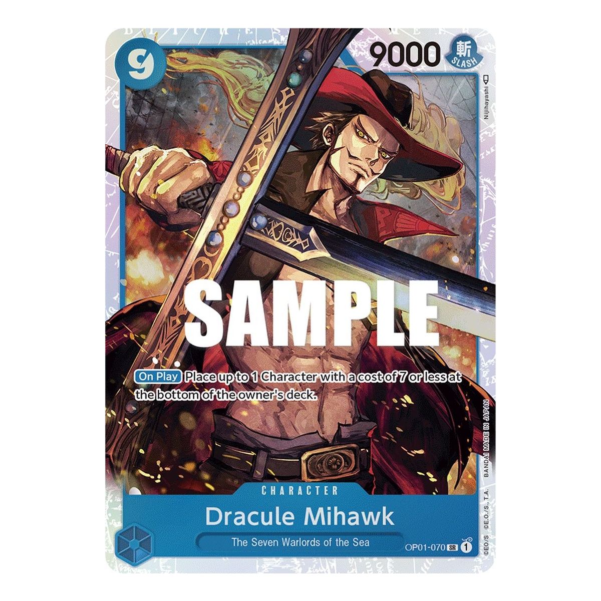 Dracule Mihawk - SR  OP01-070 - OP01 Romance Dawn