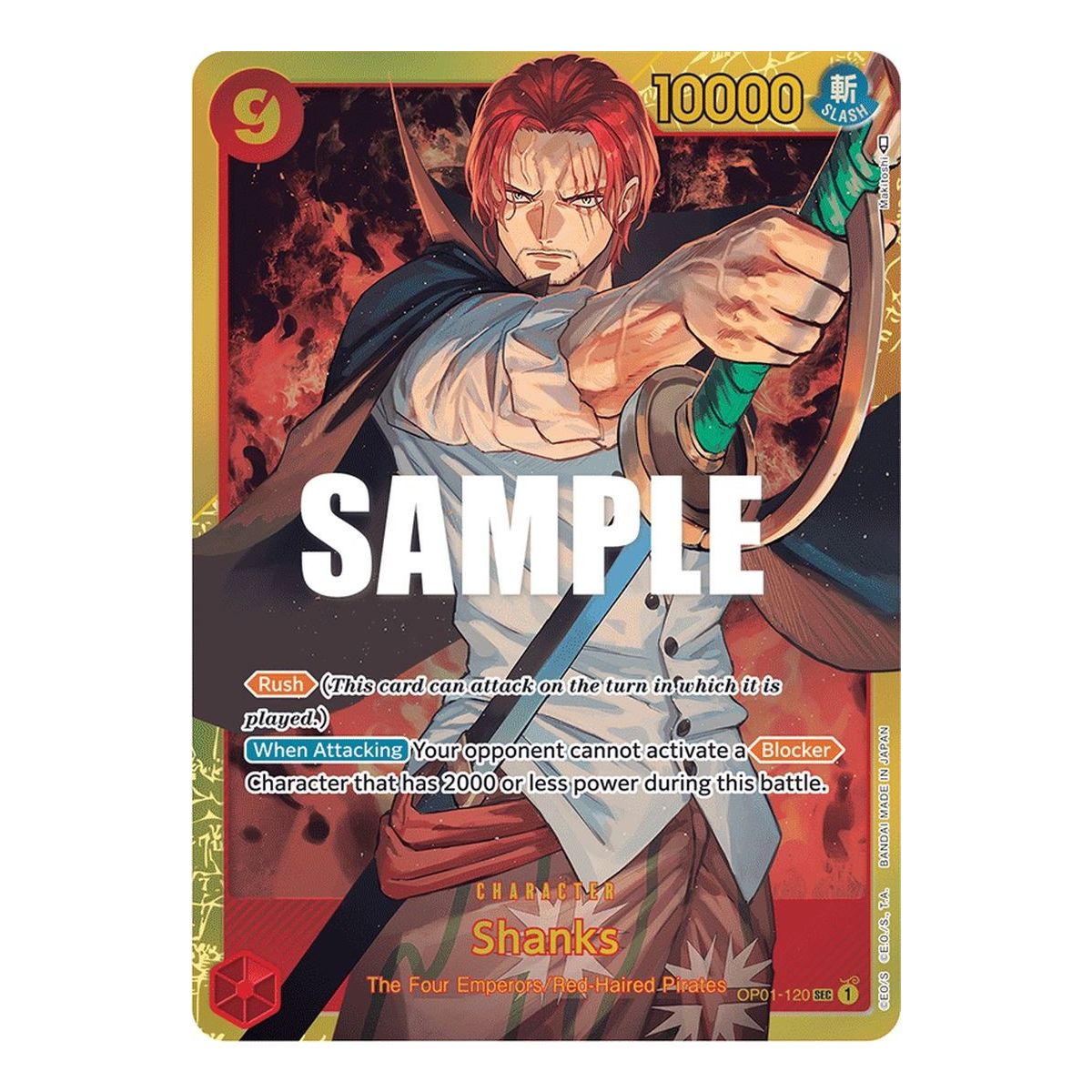 Shanks - SEC  OP01-120 - OP01 Romance Dawn