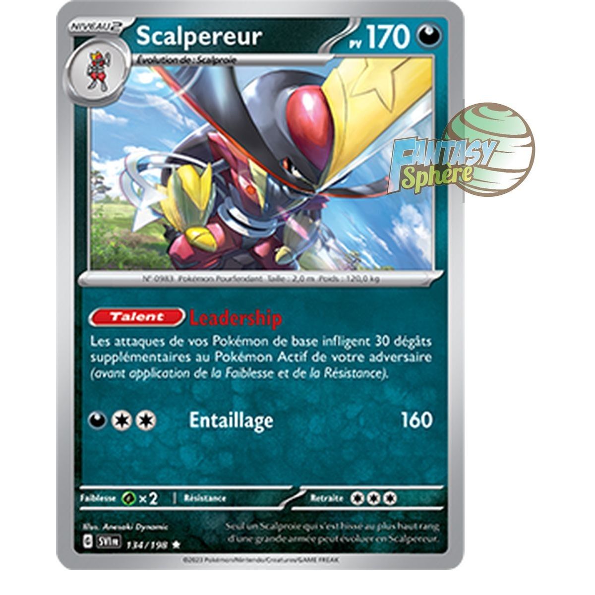 Scalpereur - Holo Rare 134/198 - Ecarlate et Violet