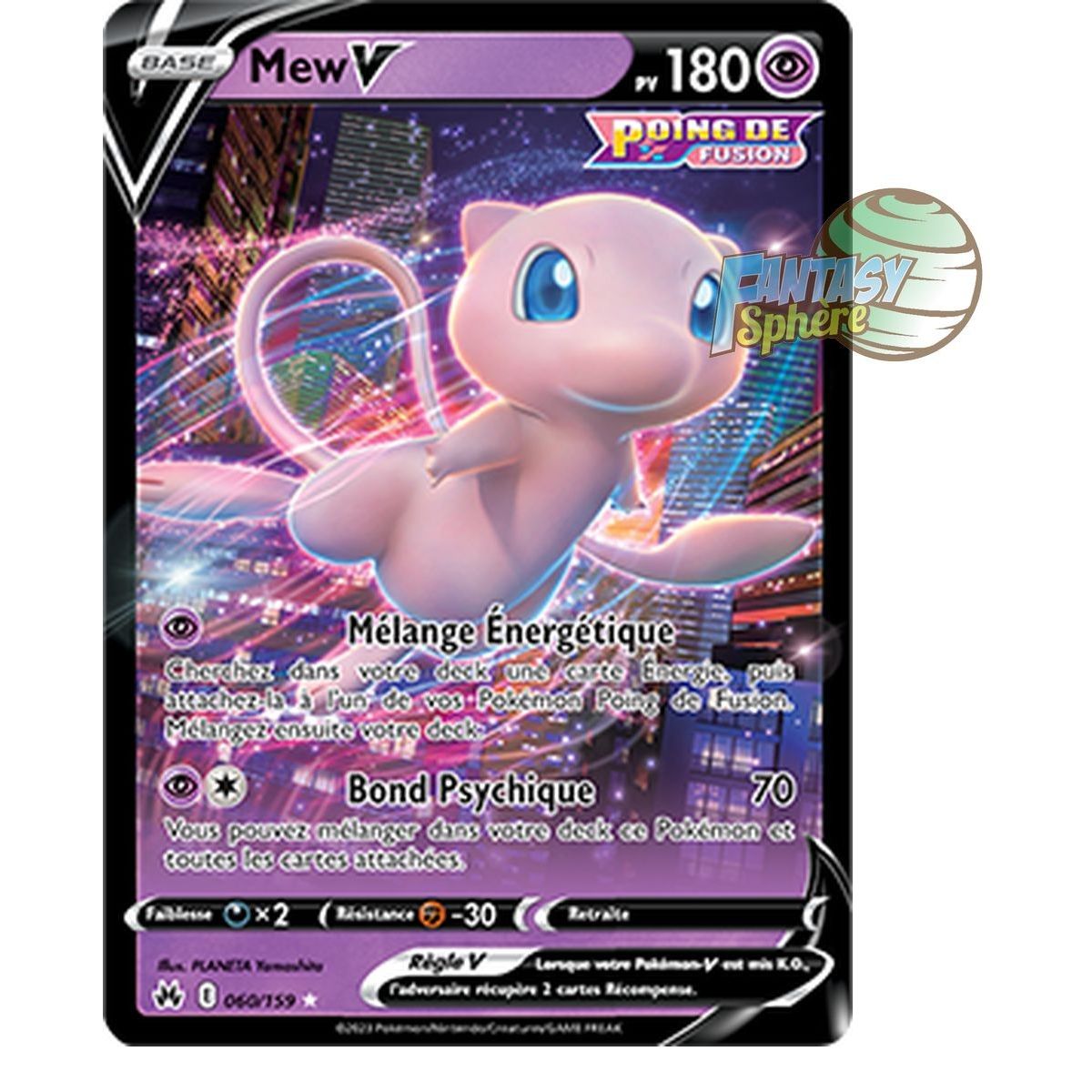 Item Mew V - Ultra Rare 60/159 - Epee et Bouclier 12.5 Zenith Supreme