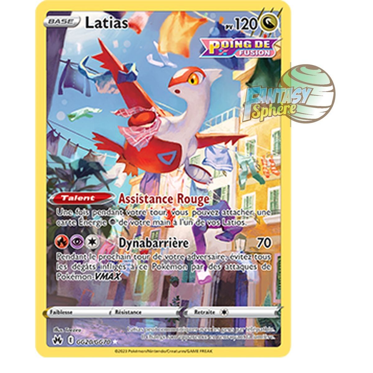 Latias - Rare GG20/GG70 - Epee et Bouclier 12.5 Zenith Supreme