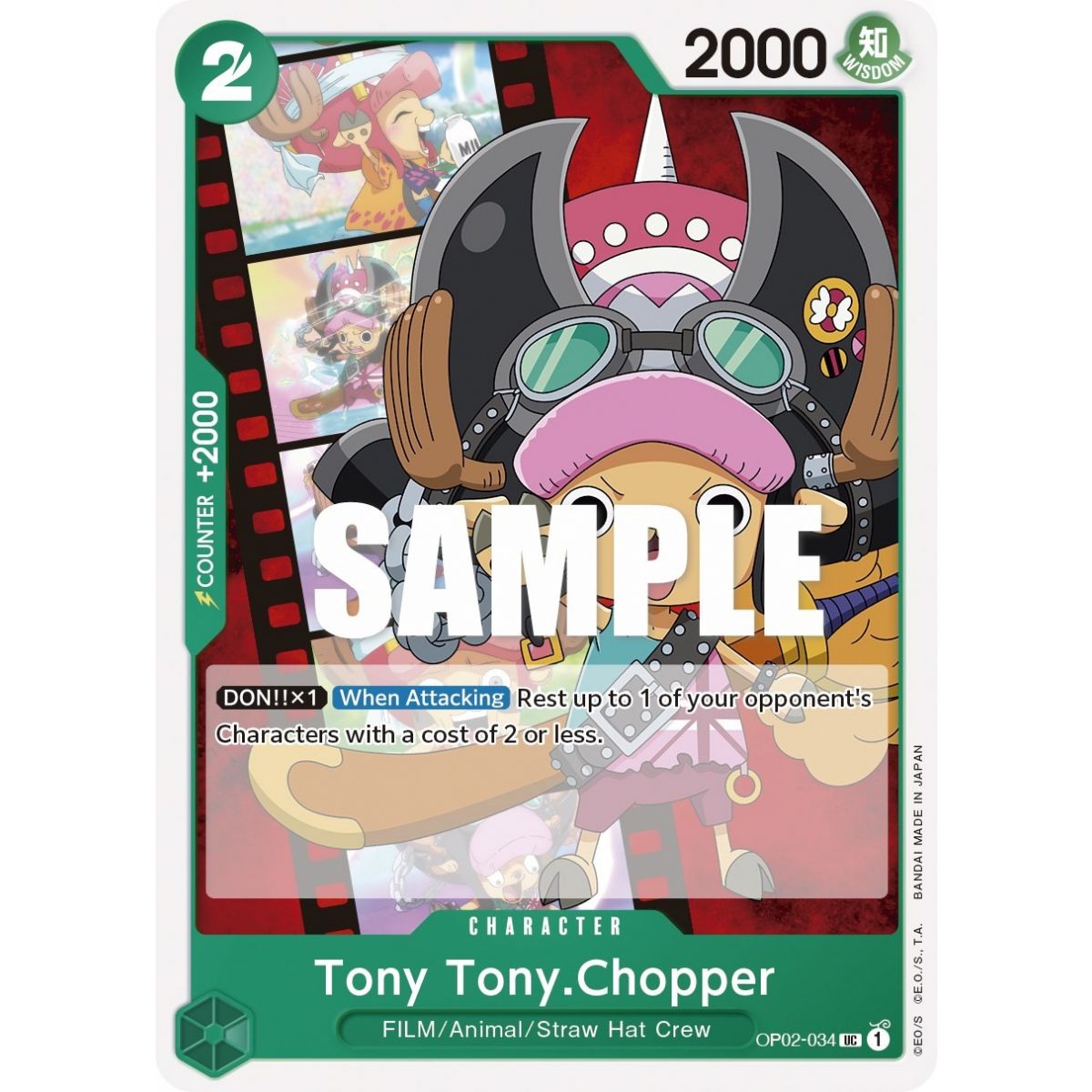 Item Tony Tony.Chopper - UC  OP02-034 - OP02 Paramount War