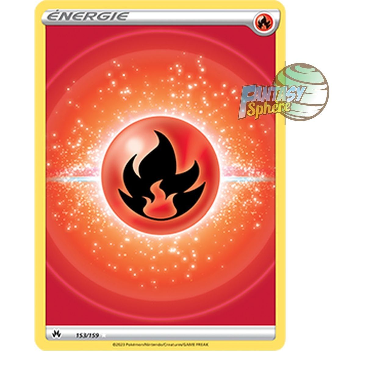 Énergie Fire de base - Full Art Ultra Rare 153/159 - Epee et Bouclier 12.5 Zenith Supreme