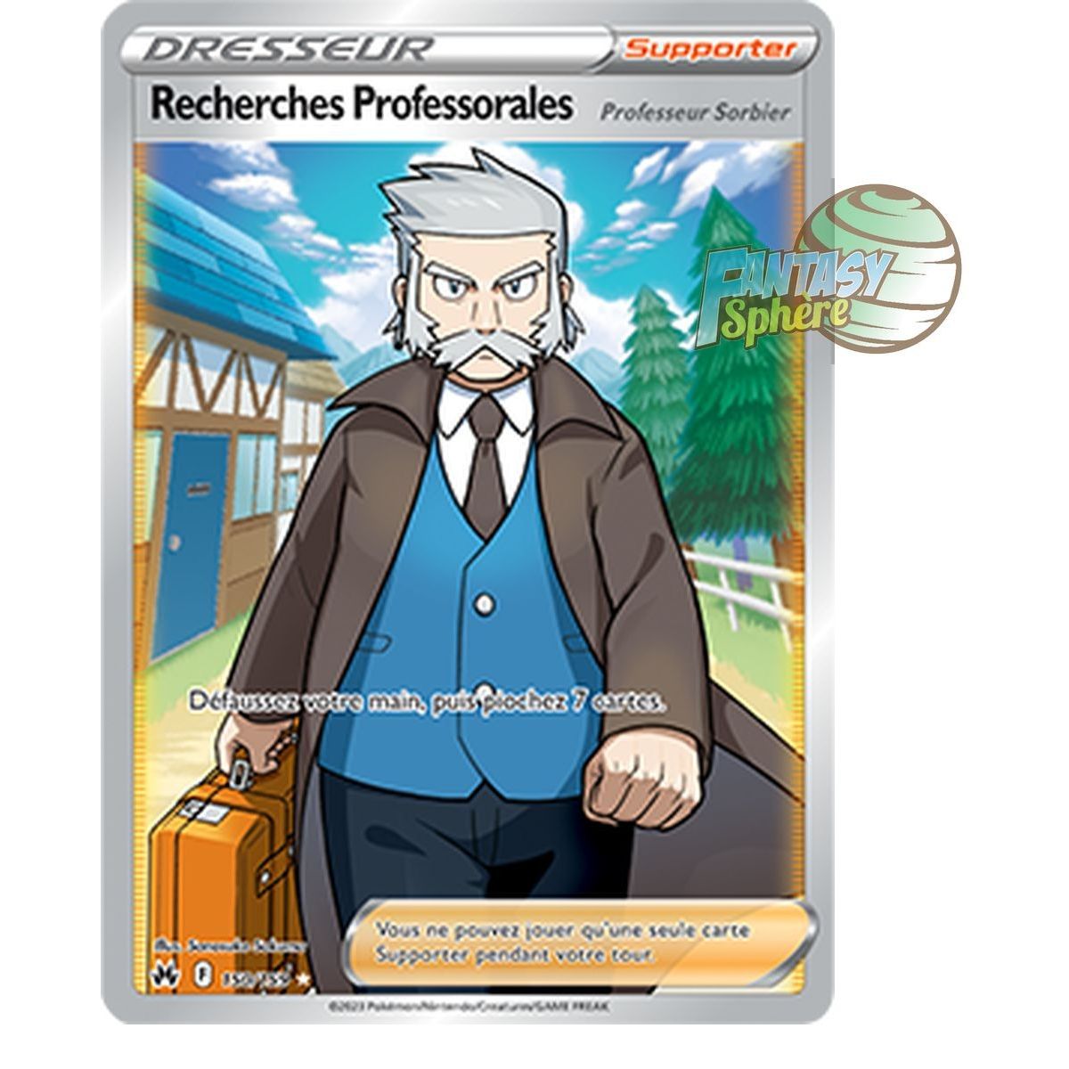 Recherches Professorales (Professeur Sorbier) - Full Art Ultra Rare 150/159 - Epee et Bouclier 12.5 Zenith Supreme