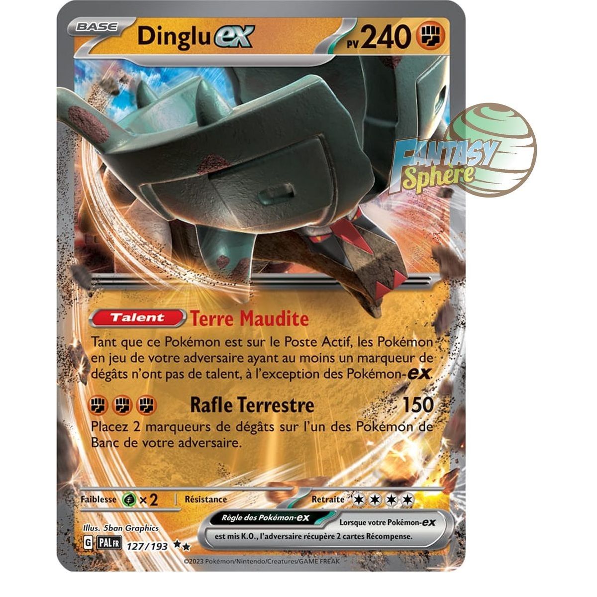 Dinglu EX - Double Rare 127/193 - Ecarlate et Violet Evolution à Paldea