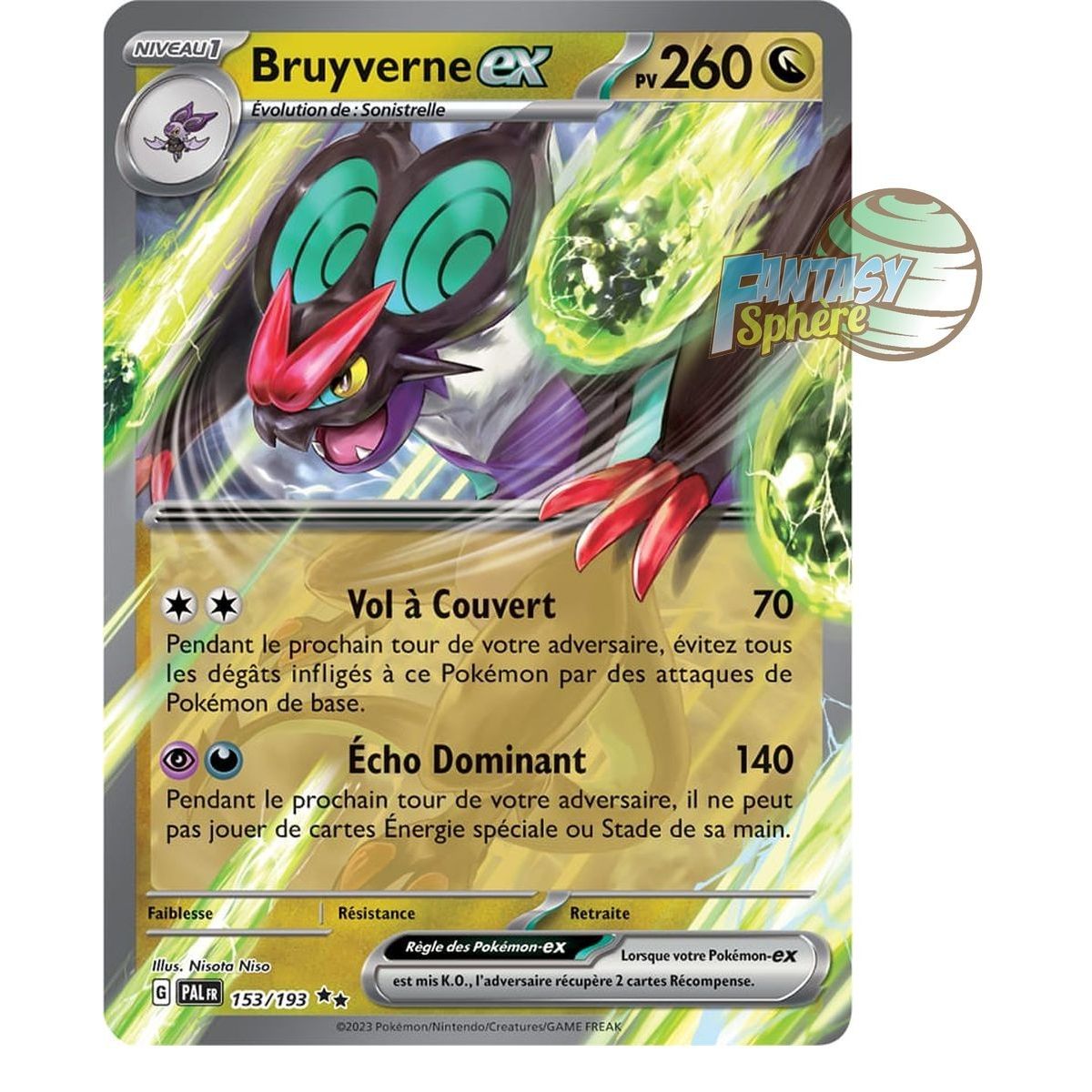 Bruyverne EX - Double Rare 153/193 - Ecarlate et Violet Evolution à Paldea