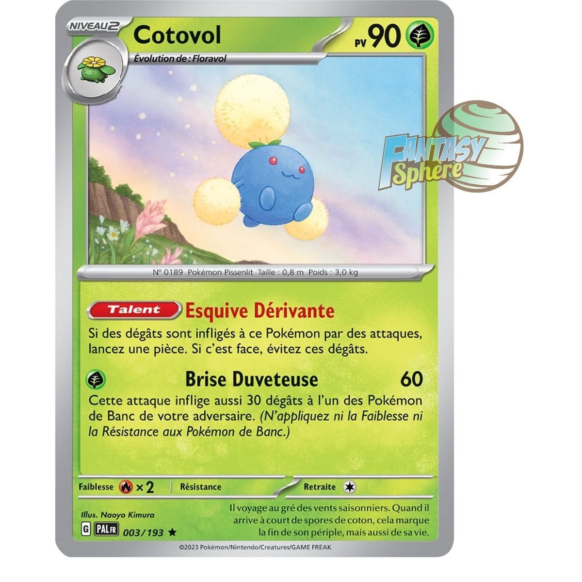 Cotovol - Holo Rare 3/193 - Ecarlate et Violet Evolution à Paldea