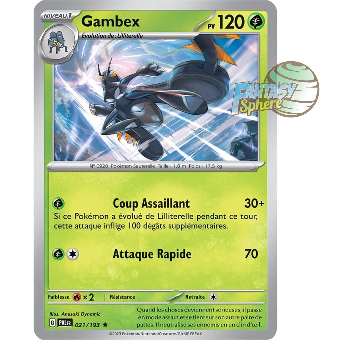 Gambex - Holo Rare 21/193 - Ecarlate et Violet Evolution à Paldea