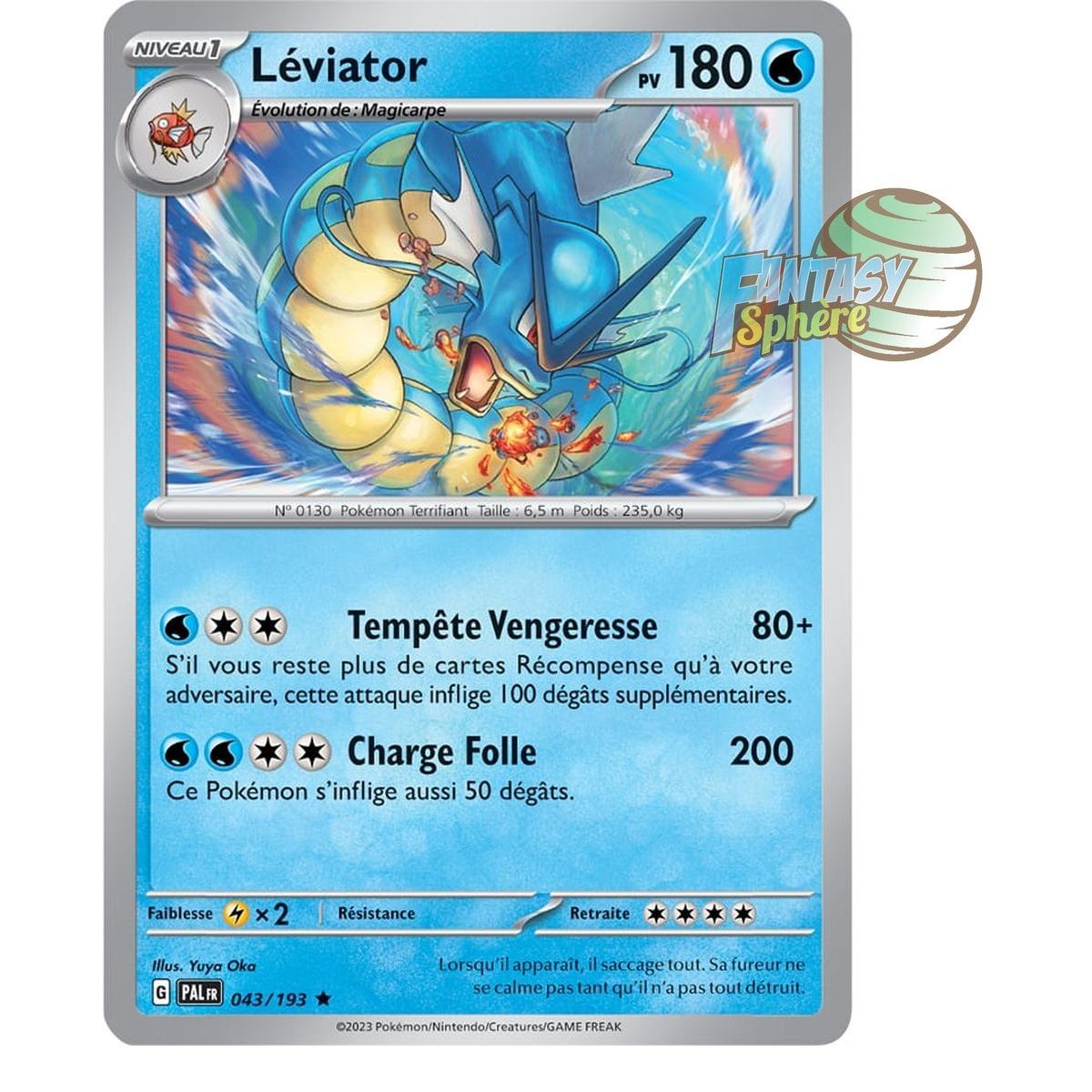 Léviator - Holo Rare 43/193 - Ecarlate et Violet Evolution à Paldea