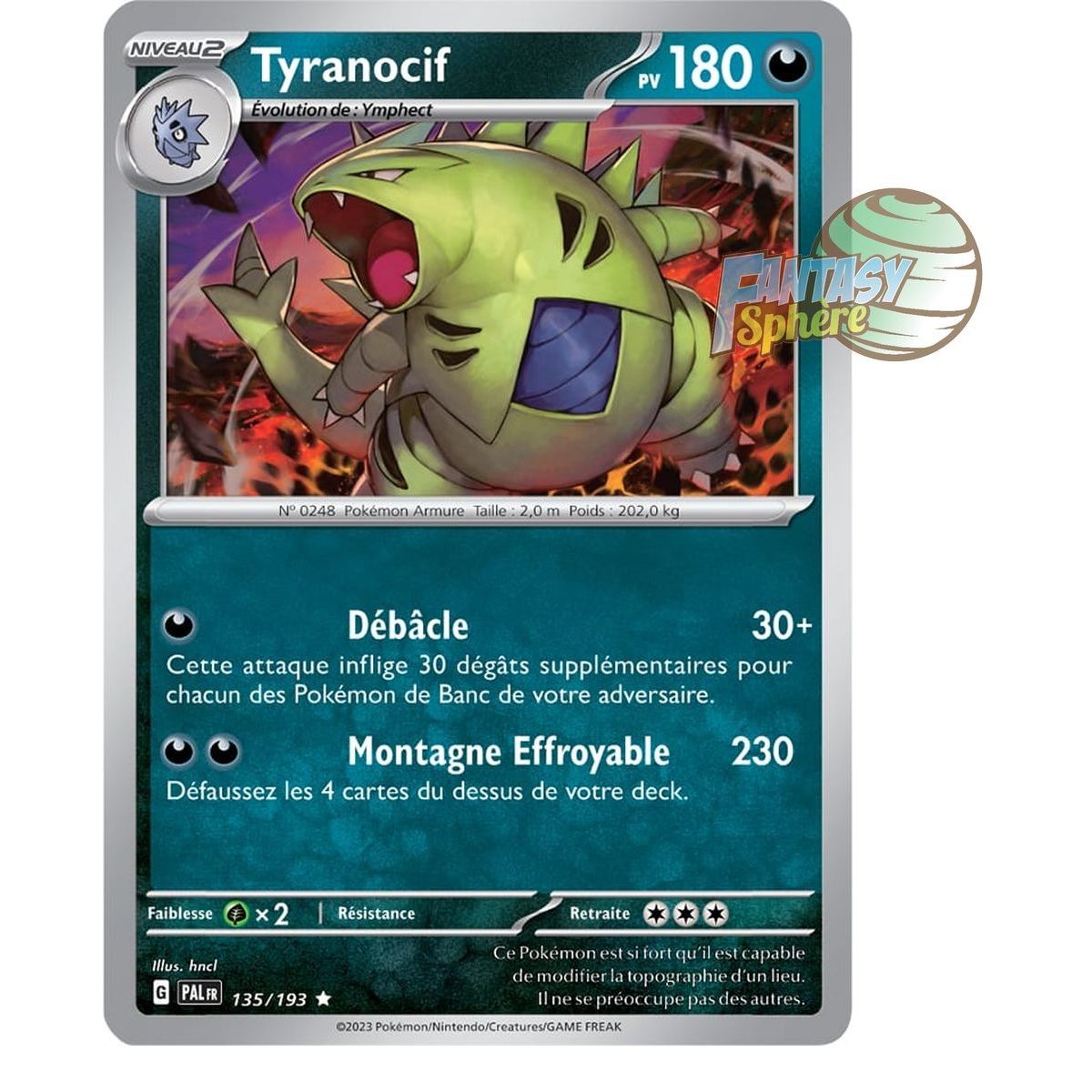 Tyranocif - Holo Rare 135/193 - Ecarlate et Violet Evolution à Paldea