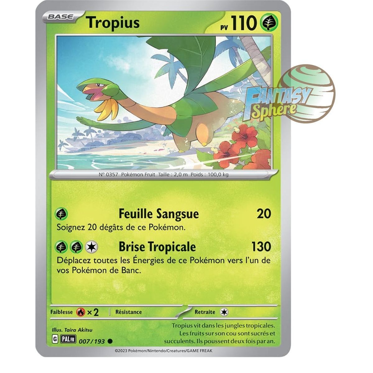 Tropius - Reverse 7/193 - Ecarlate et Violet Evolution à Paldea